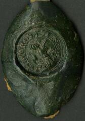 1 vue  - Contre-sceau de Gui de Mello, évêque d\'Auxerre (ouvre la visionneuse)
