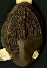 1 vue  - Contre-sceau de R[ichard de Wych], évêque de Chichester (ouvre la visionneuse)