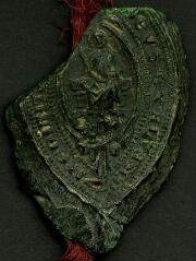 1 vue  - Contre-sceau de R[ichard d\'Inverkeithing], évêque de Dunkeld (ouvre la visionneuse)