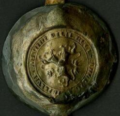1 vue  - Contre-sceau d\'Edmond Plantagenêt, régent du comté de Champagne et de Brie (ouvre la visionneuse)