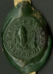 1 vue  - Contre-sceau de la cour de l\'officialité de Troyes (ouvre la visionneuse)