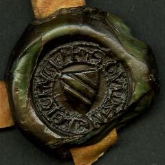 1 vue  - Contre-sceau de Gui de Maligny, seigneur de Maligny (ouvre la visionneuse)