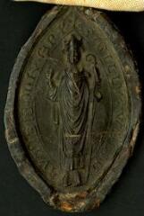 1 vue  - Sceau de Guillaume de Seignelay, évêque d\'Auxerre (ouvre la visionneuse)