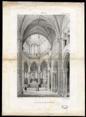 1 vue  - Auxerre : vue du cœur de l\'église de St Eusèbe / Victor Petit del. [et lith]. (ouvre la visionneuse)