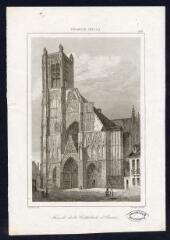 1 vue  - France (XVe) : façade de la cathédrale d\'Auxerre / Gaucherel, del. ; Lemaitre, direxit. (ouvre la visionneuse)