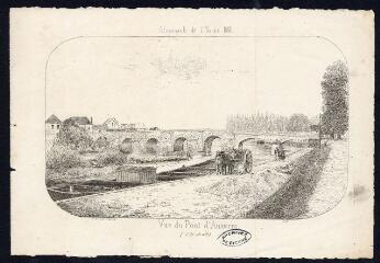 1 vue  - Vue du pont d\'Auxerre (Côté Aval) / [Ch. Gallot del.] ; Lith. Ch. Gallot. (ouvre la visionneuse)