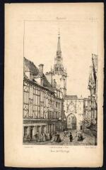 1 vue  - Auxerre : Tour de l\'Horloge / Lechat del ; Victor Petit lith. (ouvre la visionneuse)
