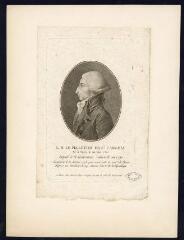1 vue  - L. M. Le pelletier de St Fargeau : né à Paris en 1760, député de la Convention Nationale, assassiné le 20 Janvier 1793. (ouvre la visionneuse)