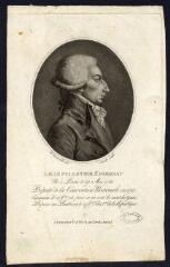 1 vue L. M. Le pelletier St Fargeau : né à Paris le 29 Mai 1760, député de la Convention Nationale en 1792 / F. Bonneville del. ; Sandoz sculp.