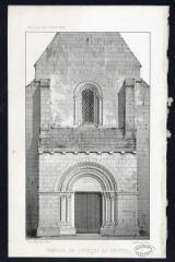 1 vue  - Portail de l\'église de Druyes / Victor Petit del. et lith. (ouvre la visionneuse)