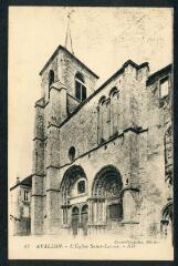 1 vue 42. Avallon. L'église Saint-Lazare.