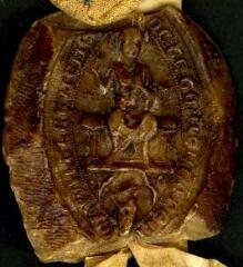 1 vue  - Contre-sceau de G[autier de Suffield], évêque de Norwich (ouvre la visionneuse)