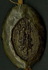 1 vue  - Contre-sceau de P[ierre d\'Aigueblanche], évêque d\'Hereford (ouvre la visionneuse)