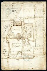 1 vue Abbaye de Dilo. Plan de Fossemore [à Theil-sur-Vanne].