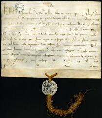 1 vue Approbation par le pape Honorius III de l'accord entre les religieux de Pontigny et le prêtre de Séant, à propos d'usage dans la forêt d'Othe.