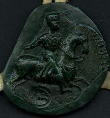 1 vue  - Grand sceau de Thibaut IV, comte de Champagne, roi de Navarre (première empreinte) (ouvre la visionneuse)